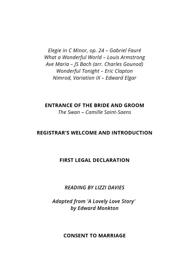 order of service2