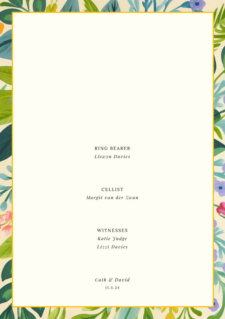 order of service4